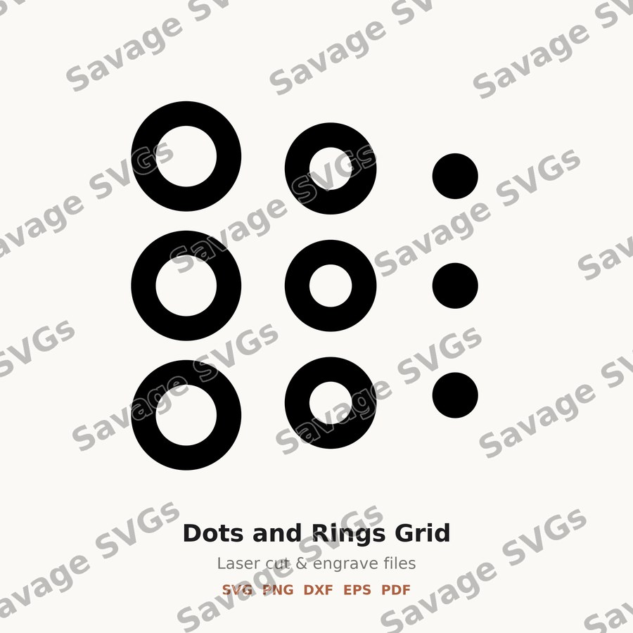 Dots and Rings Grid