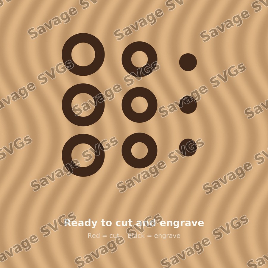Dots and Rings Grid