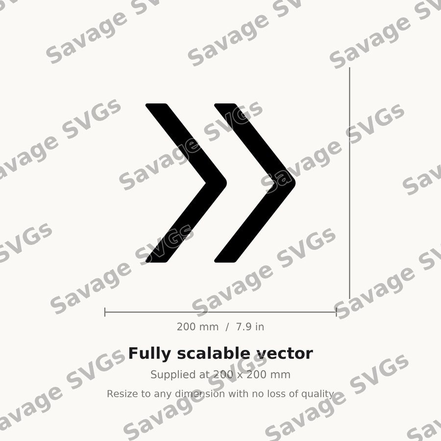 Double Chevron Arrow