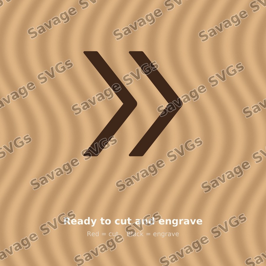 Double Chevron Arrow