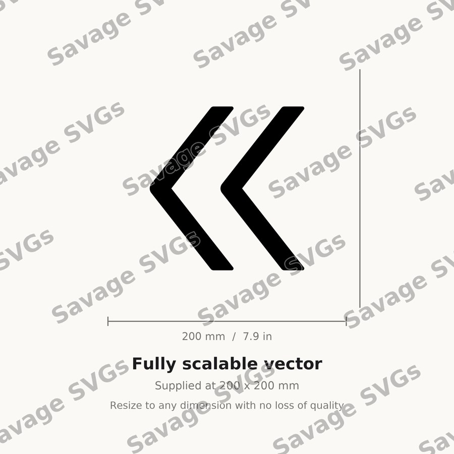 Double Left Chevron