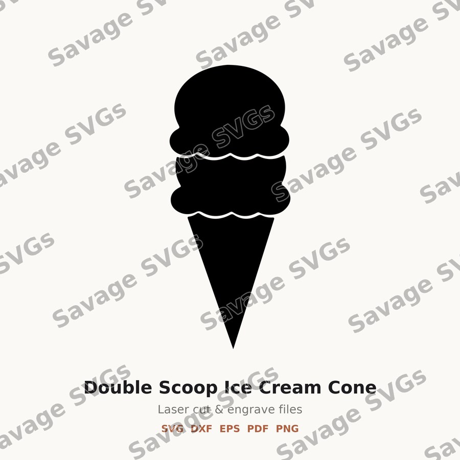 Double Scoop Ice Cream Cone