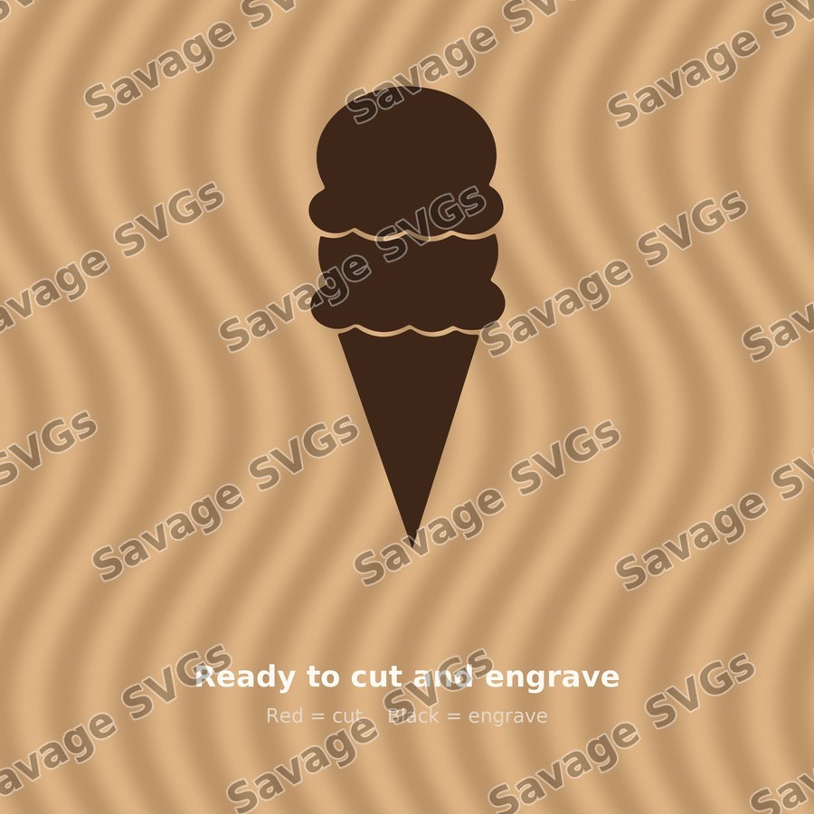 Double Scoop Ice Cream Cone