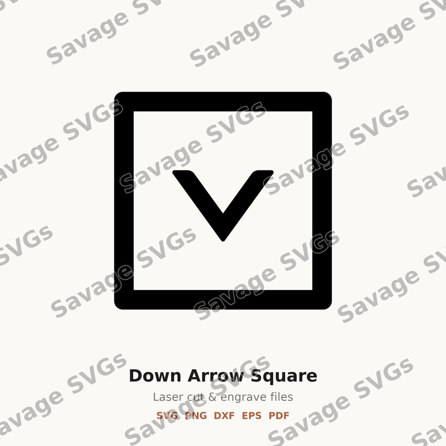 Down Arrow Square