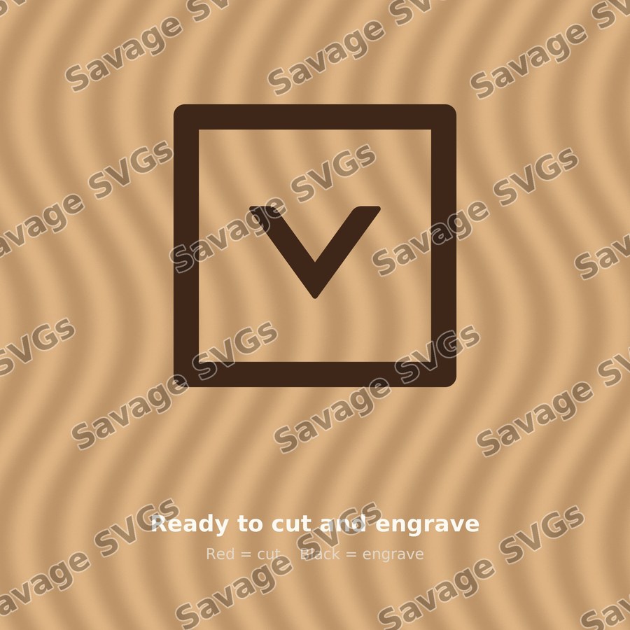 Down Arrow Square