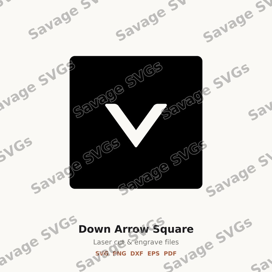 Down Arrow Square