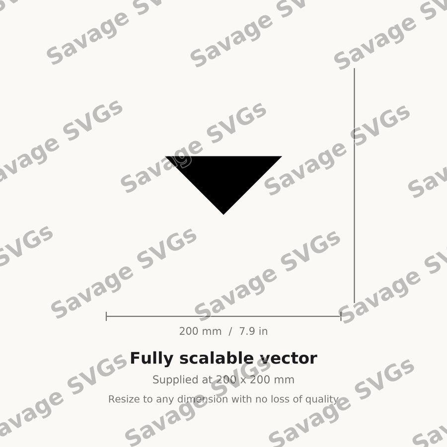 Downward Triangle Arrow