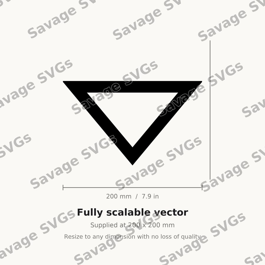 Downward Triangle Arrow