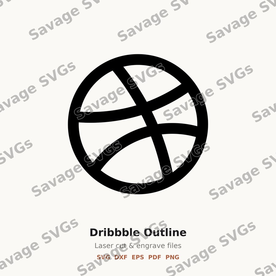 Dribbble Outline