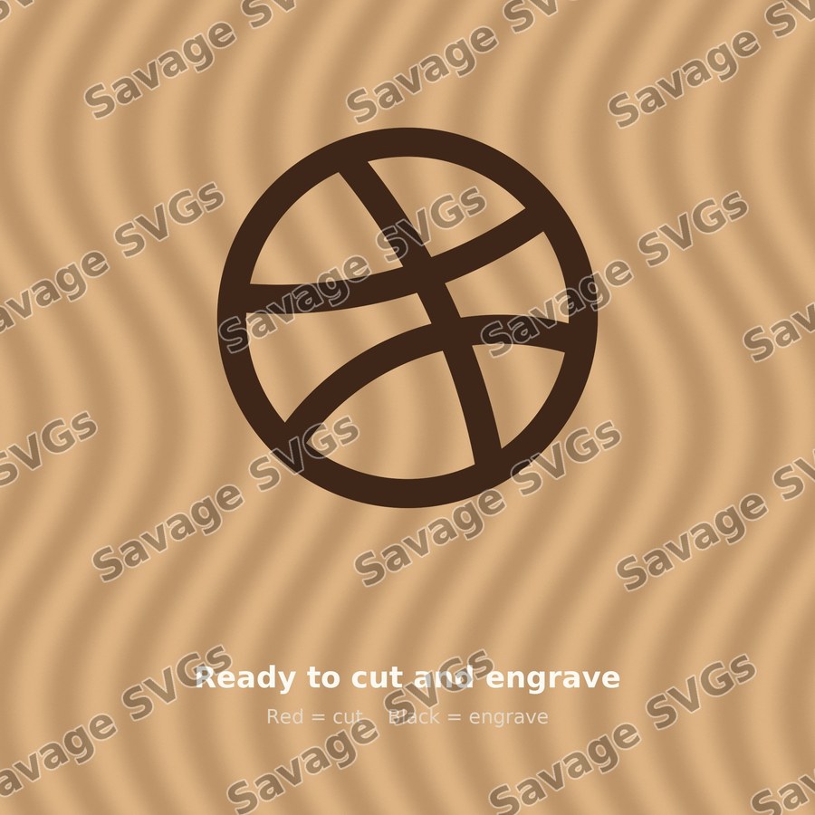 Dribbble Outline