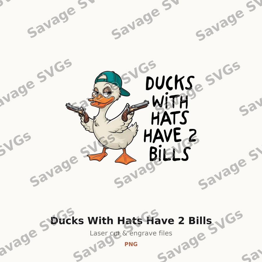 Ducks With Hats Have 2 Bills