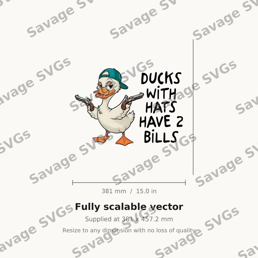 Ducks With Hats Have 2 Bills