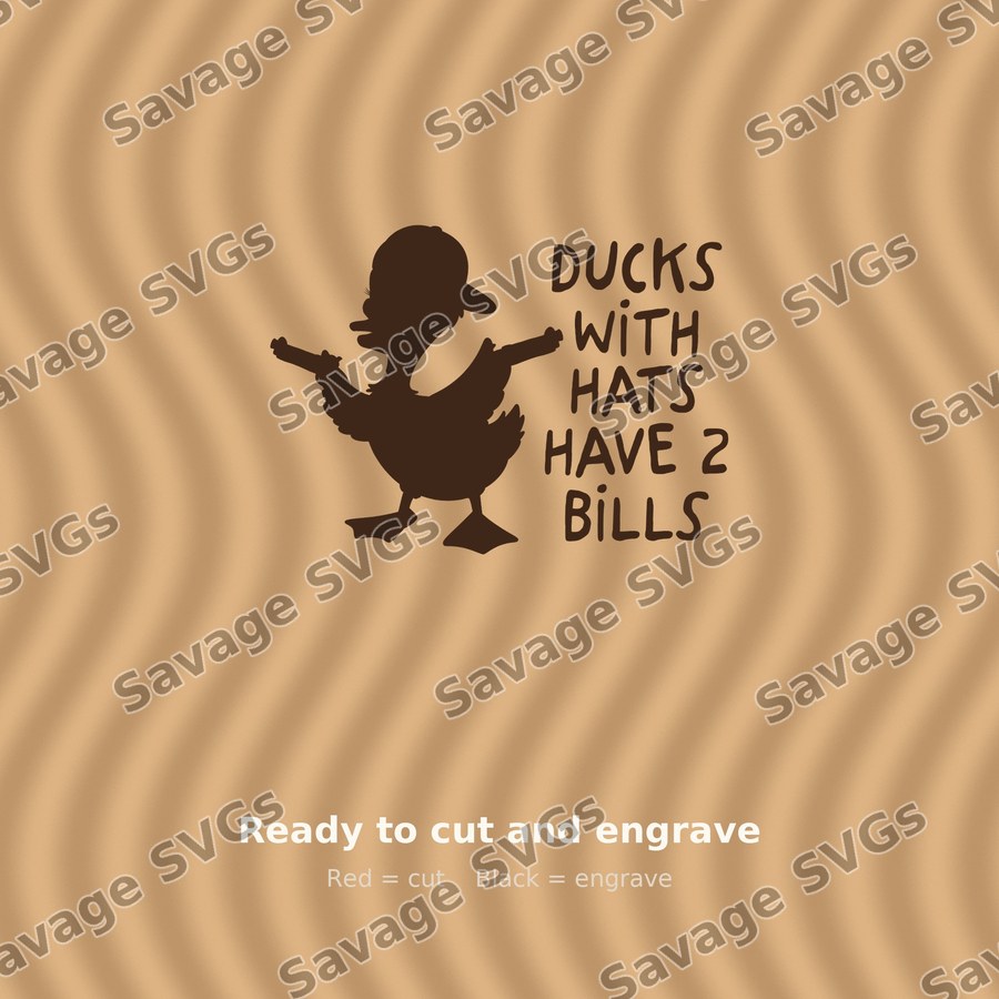Ducks With Hats Have 2 Bills