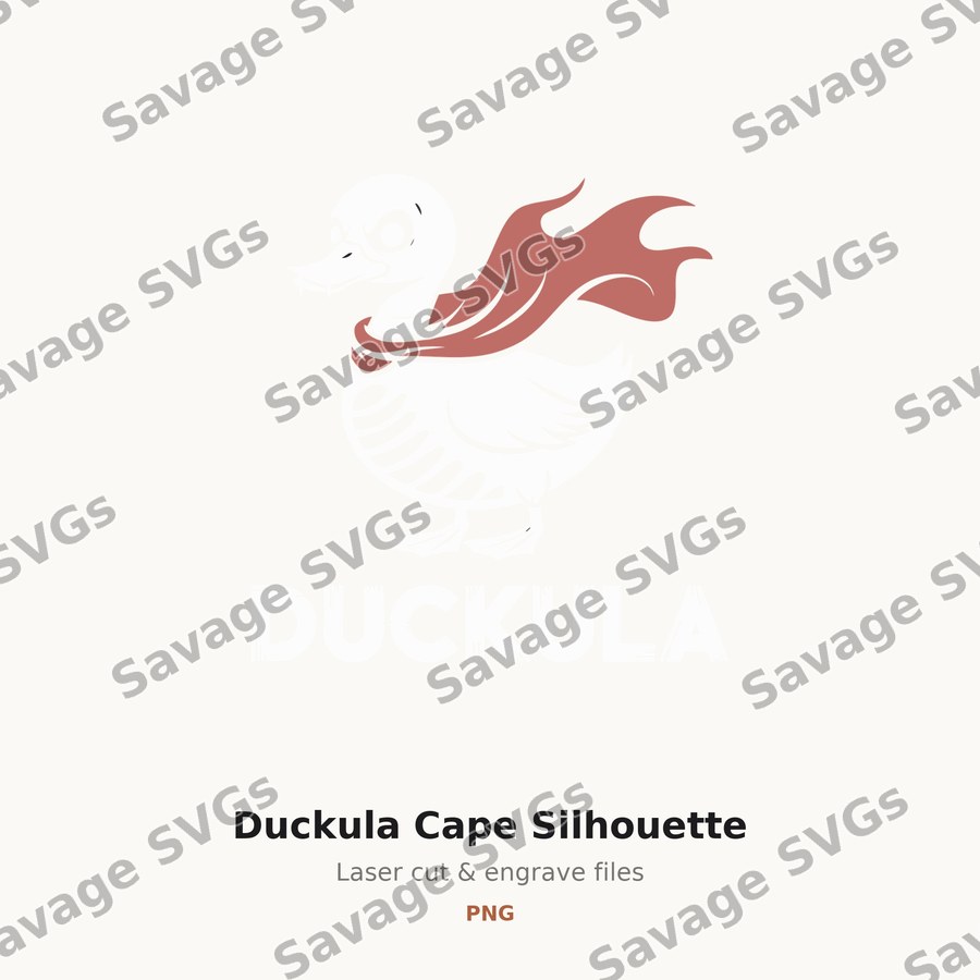 Duckula Cape Silhouette
