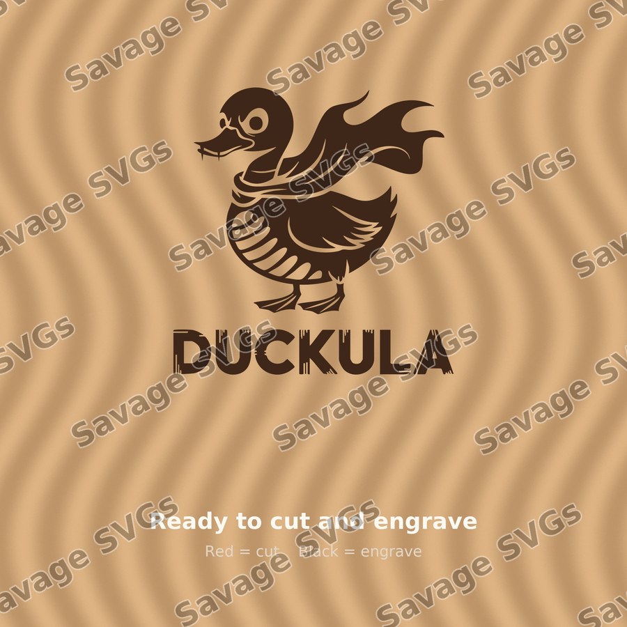 Duckula Cape Silhouette