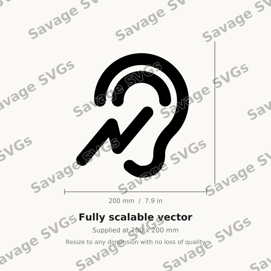Ear With Sound Wave