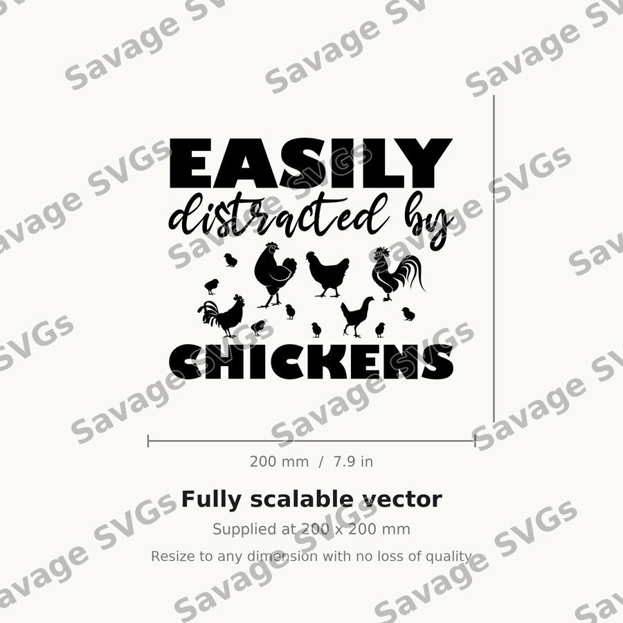 Easily Distracted By Chickens
