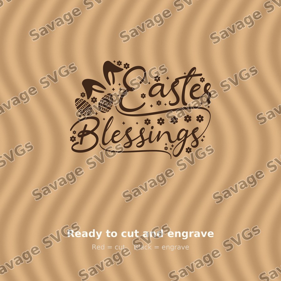 Easter Blessings Lettering