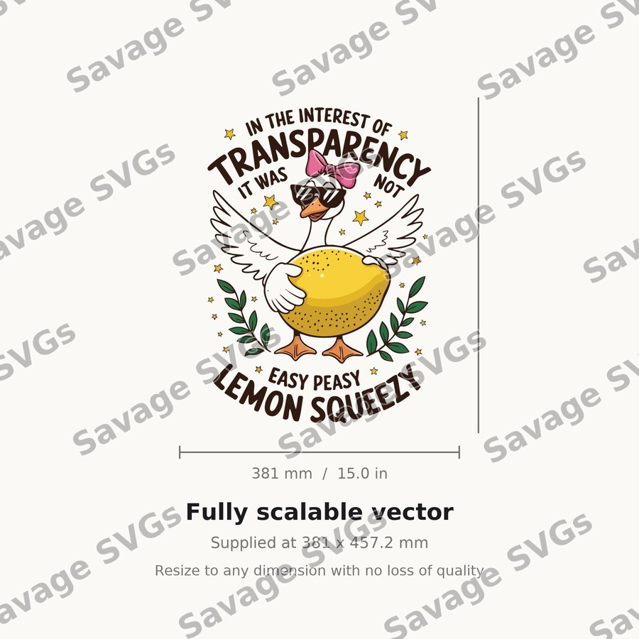 Easy Peasy Lemon Squeezy Goose