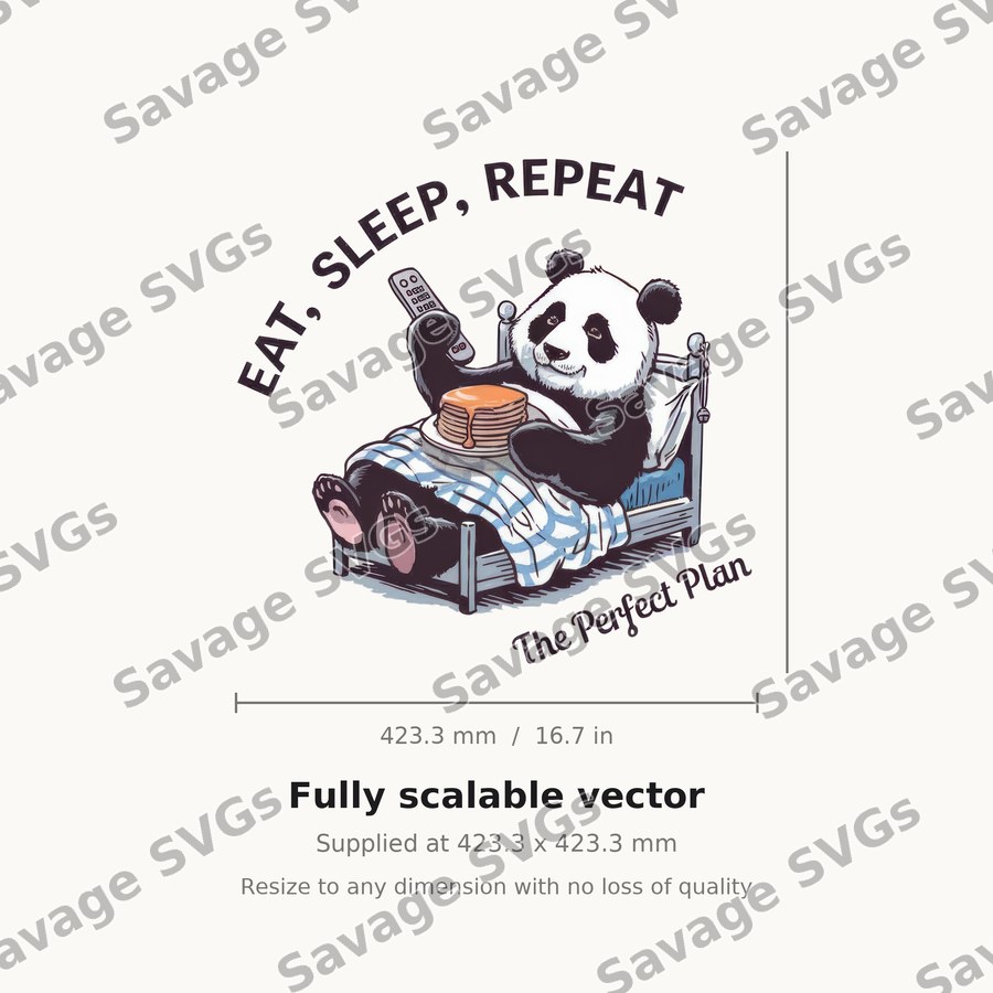 Eat Sleep Repeat Panda