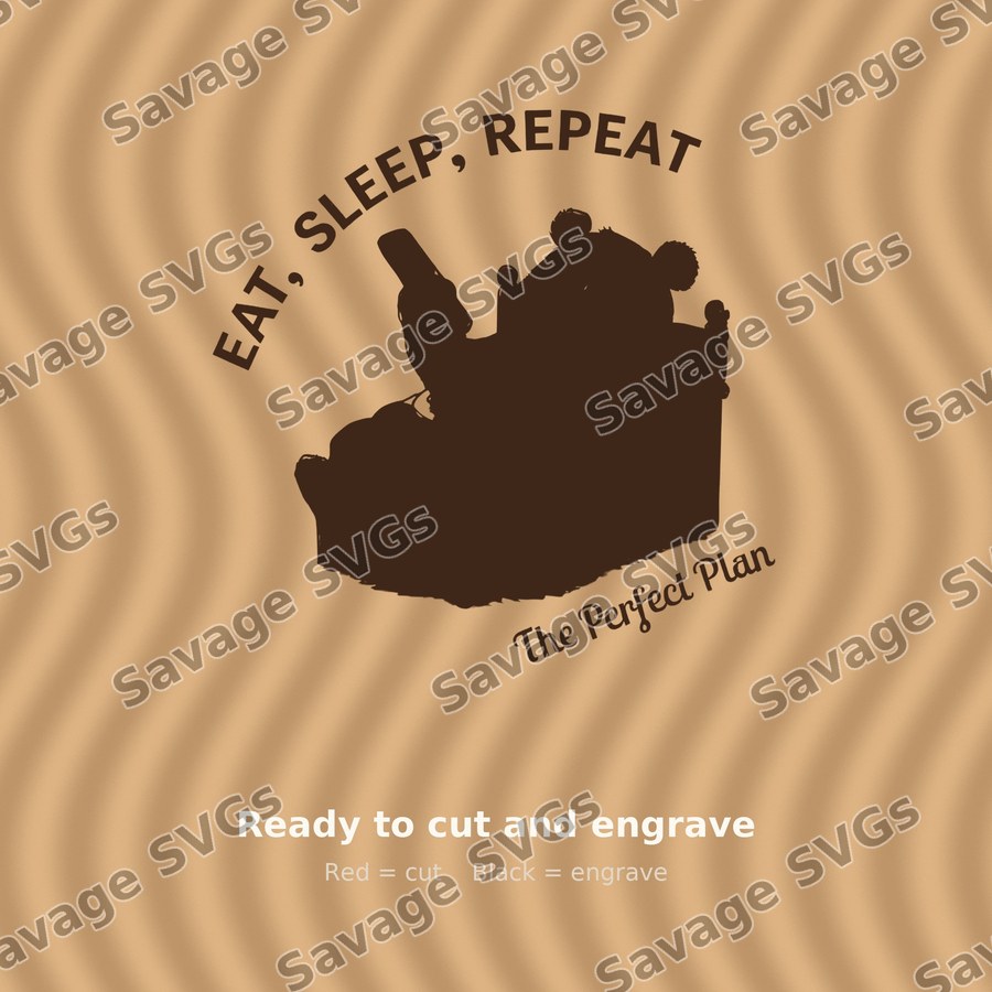 Eat Sleep Repeat Panda