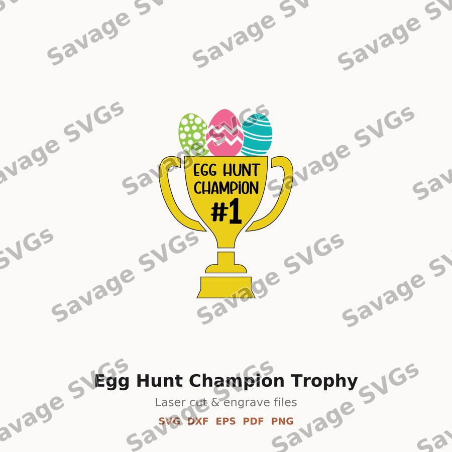Egg Hunt Champion Trophy