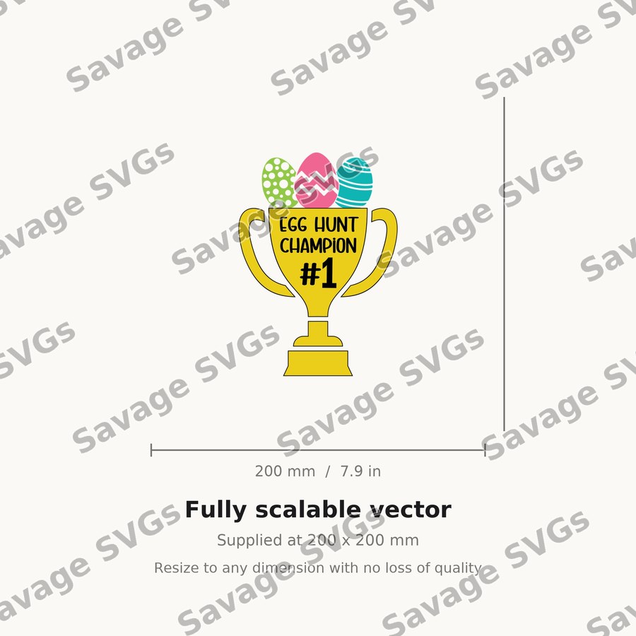 Egg Hunt Champion Trophy