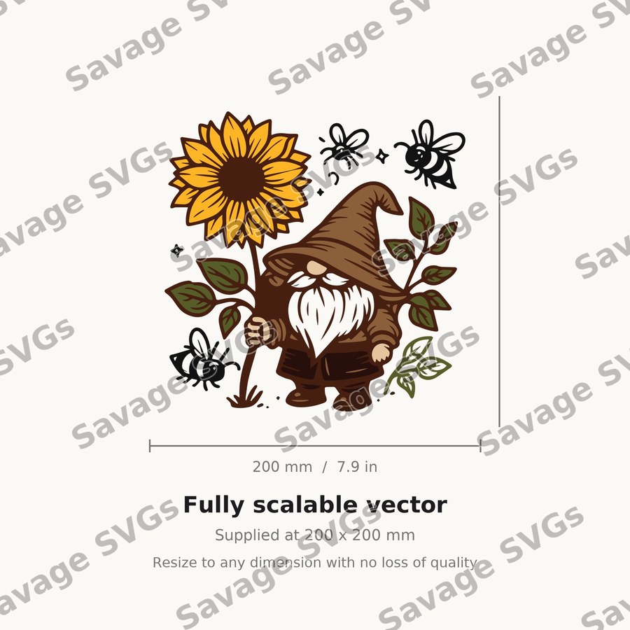 Elf With Sunflower 01