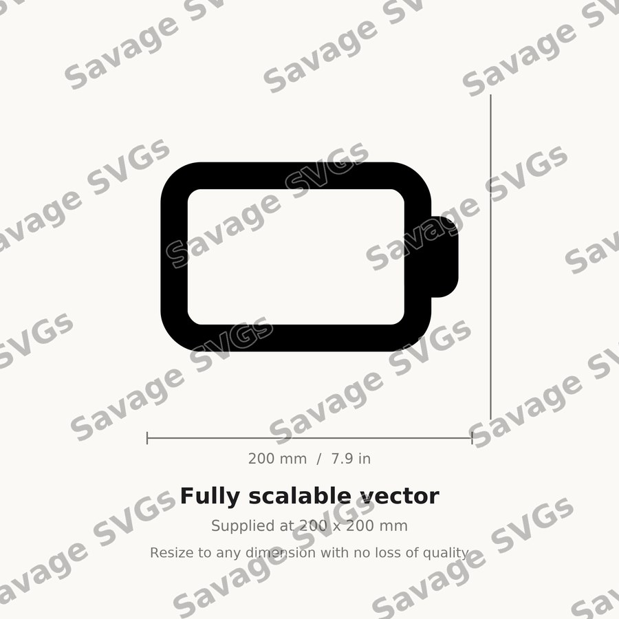 Empty Battery Icon
