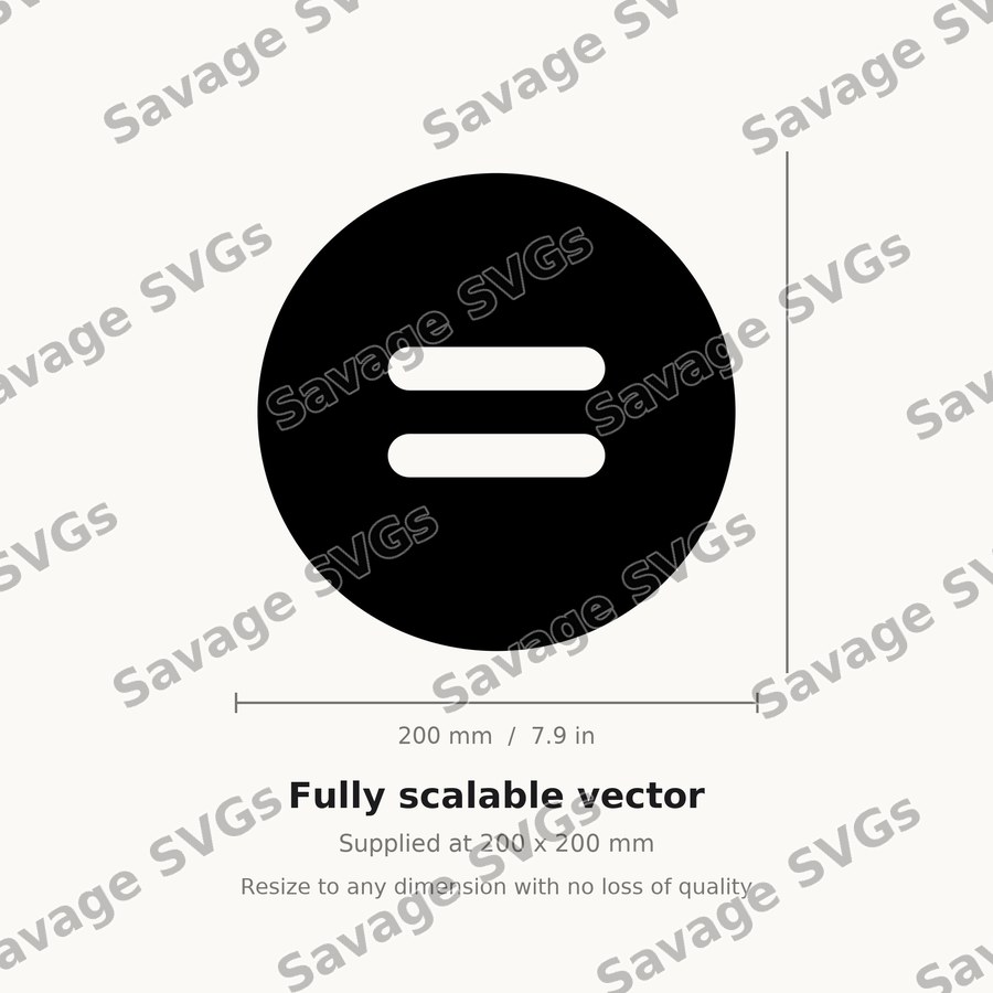 Equal Sign Circle