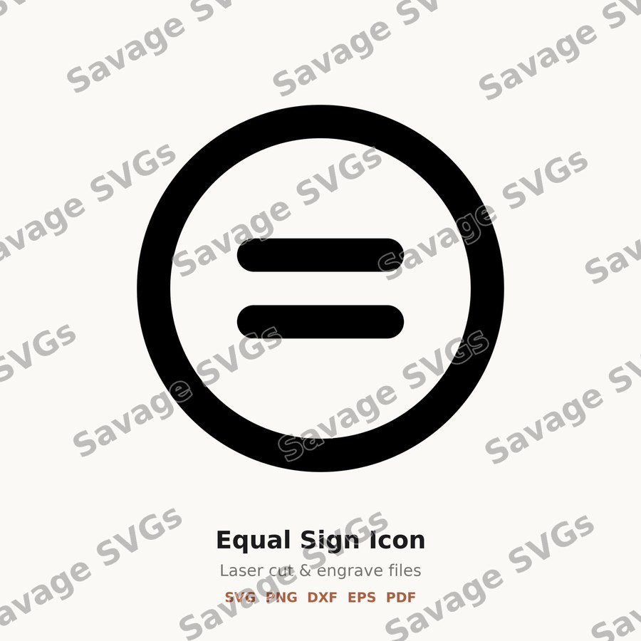 Equal Sign Icon