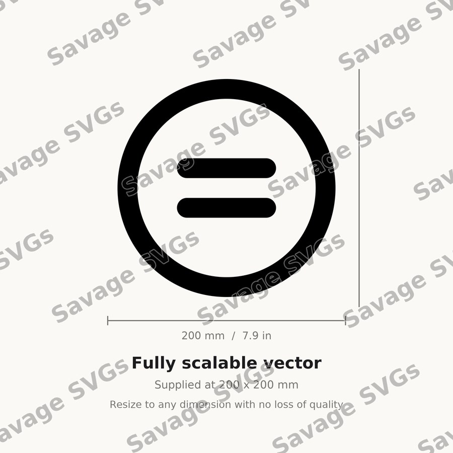 Equal Sign Icon