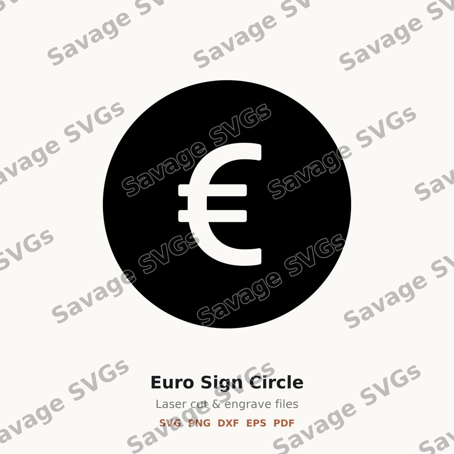Euro Sign Circle