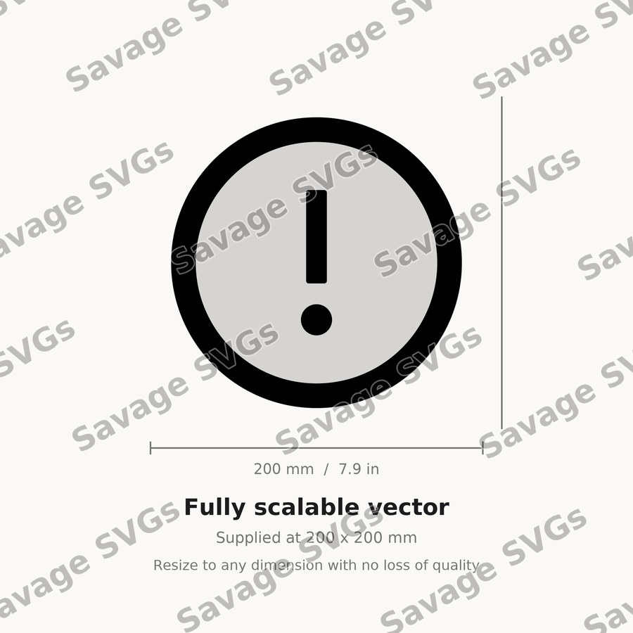 Exclamation Warning Icon