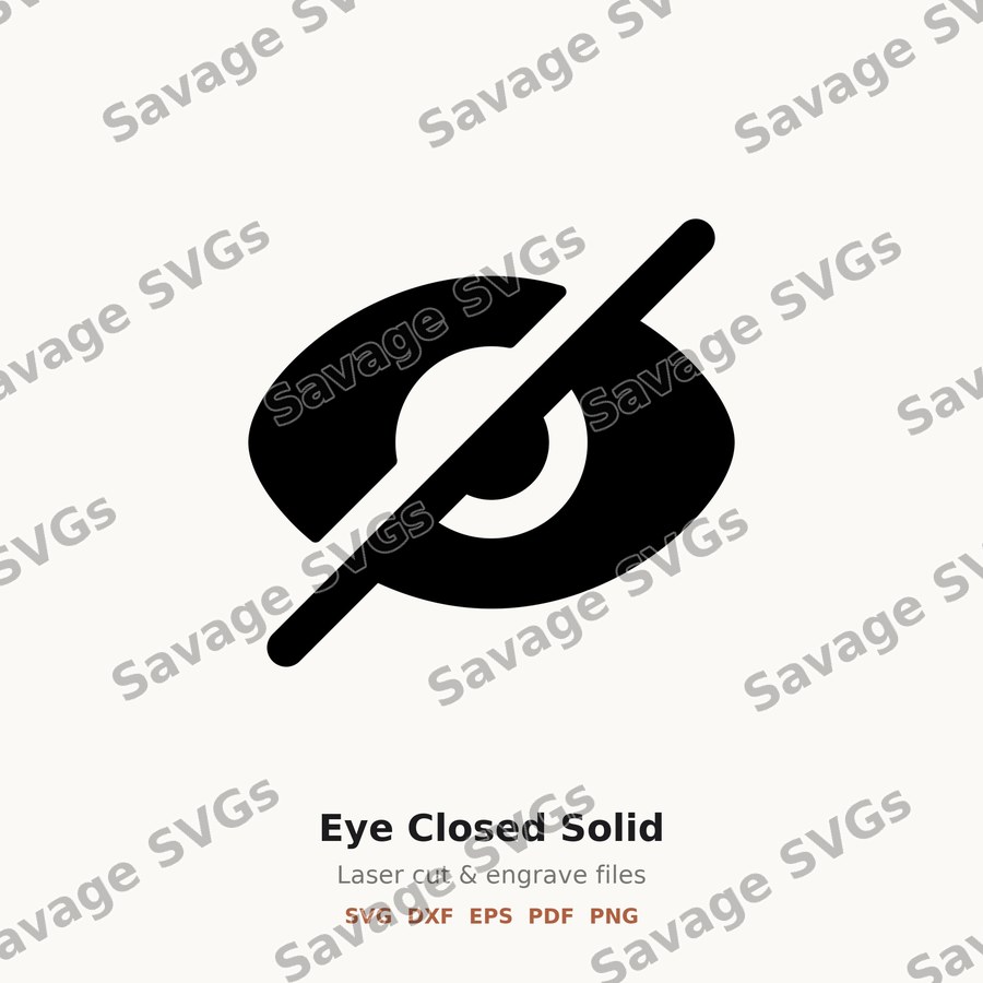 Eye Closed Solid