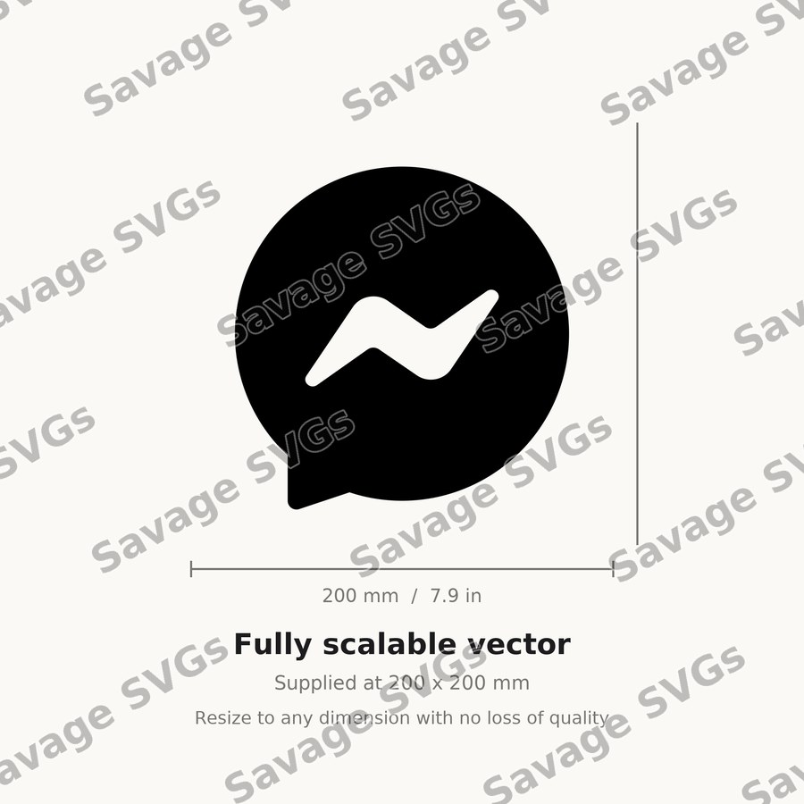 Facebook Messenger Solid