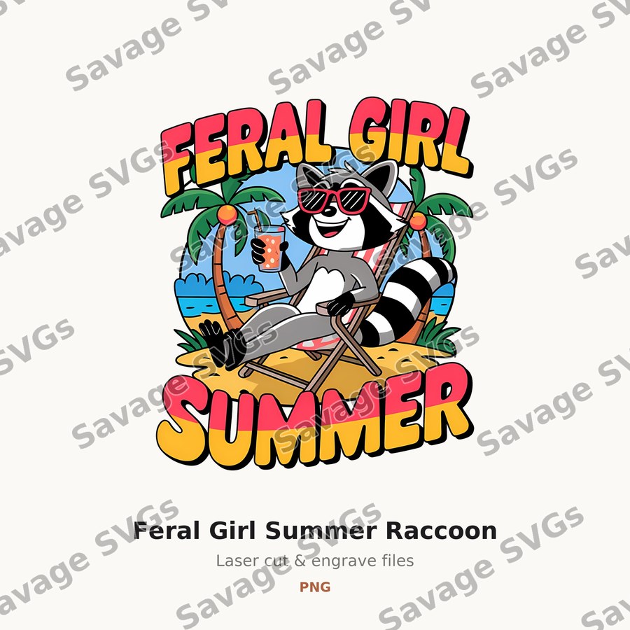 Feral Girl Summer Raccoon