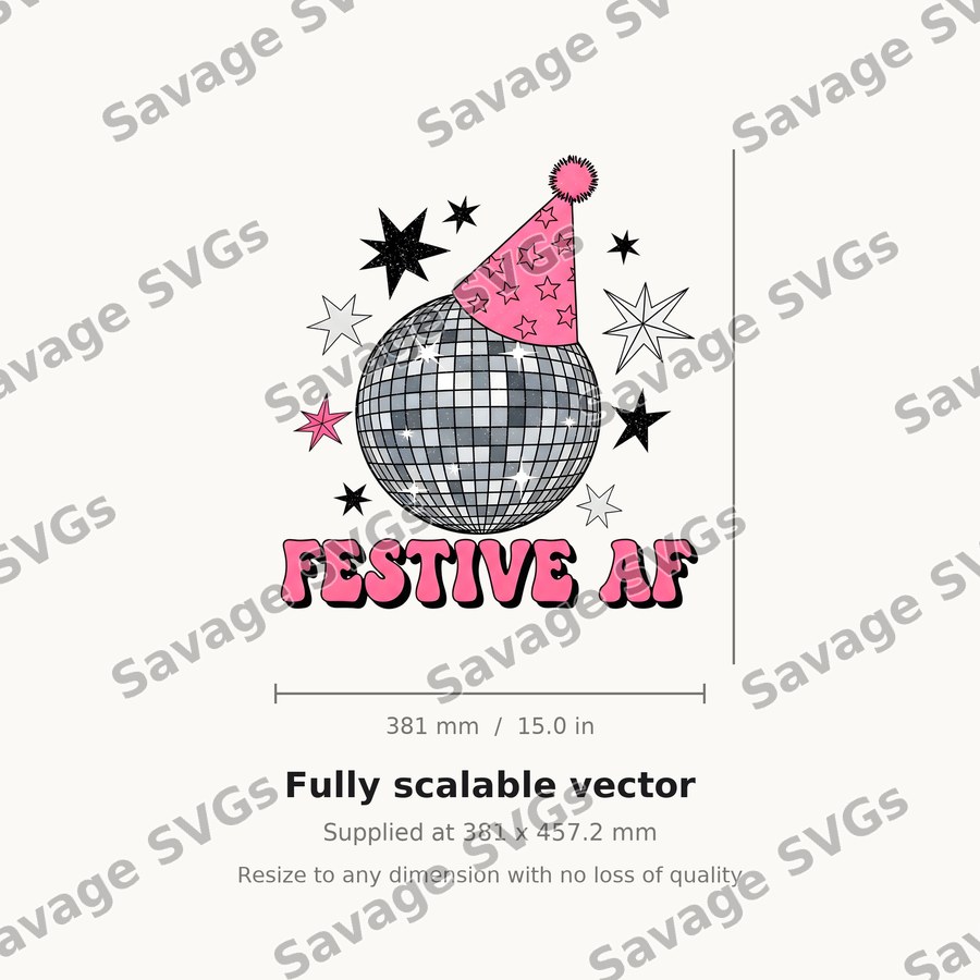 Festive Af Disco Ball