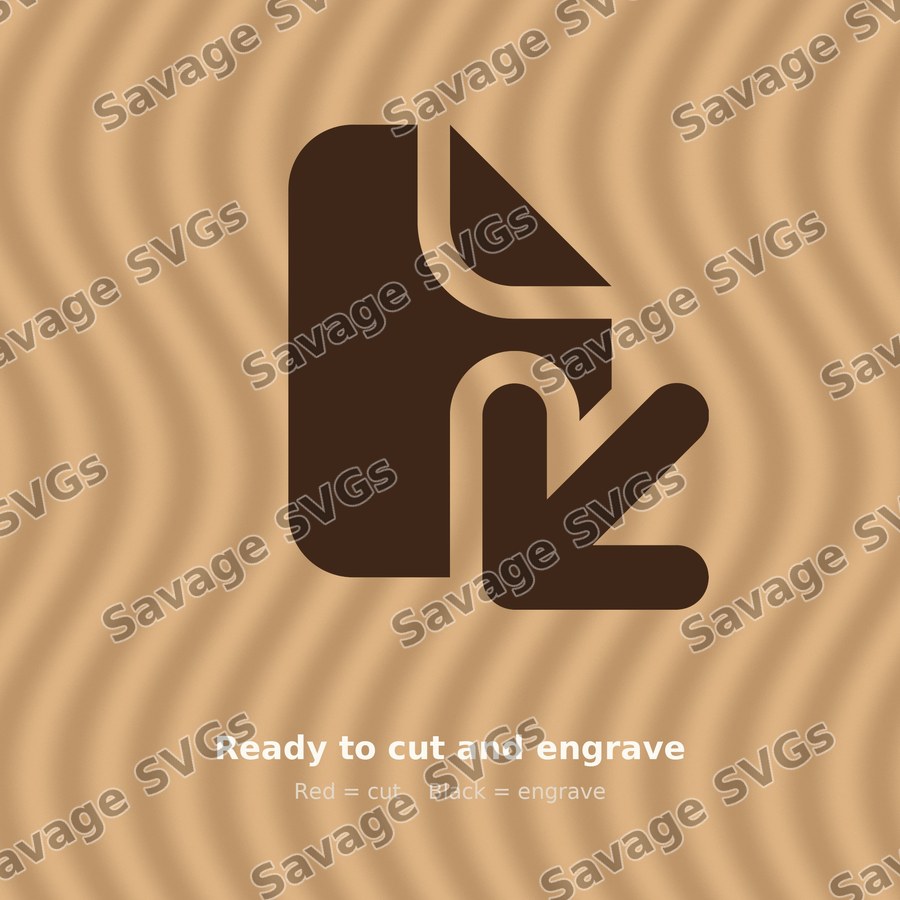 File Arrow Down Left