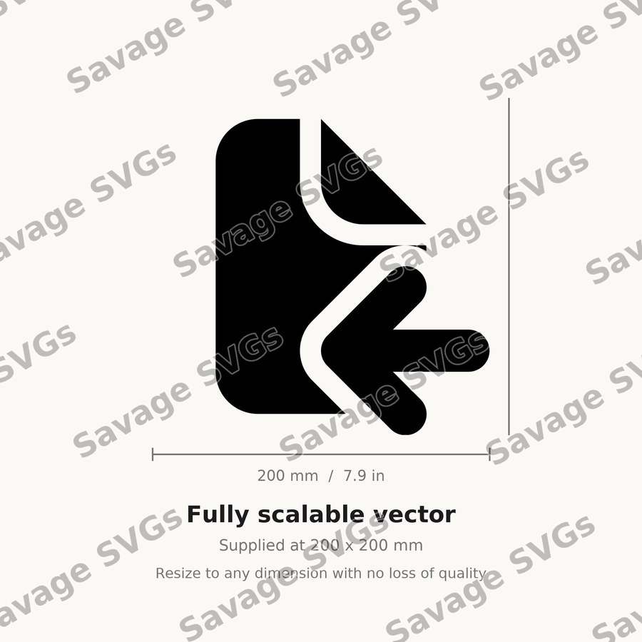 File Arrow Left