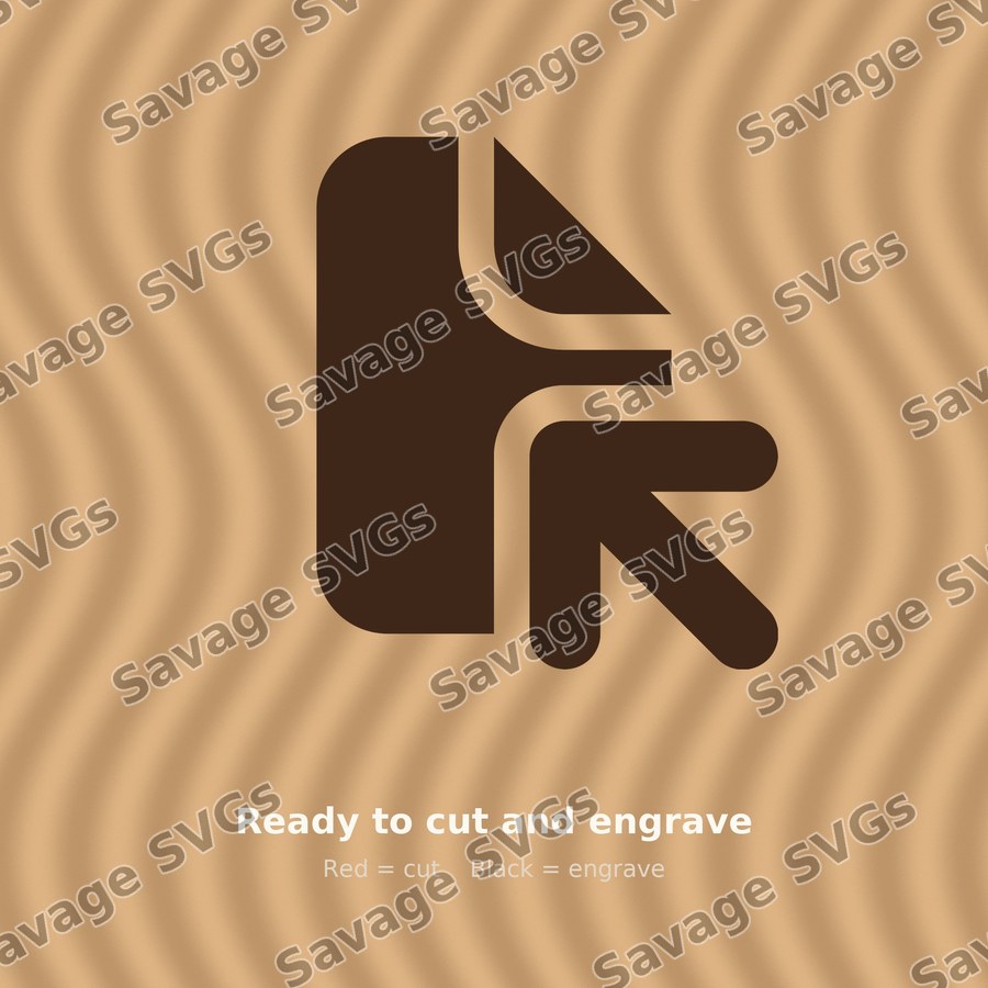 File Arrow Up Left