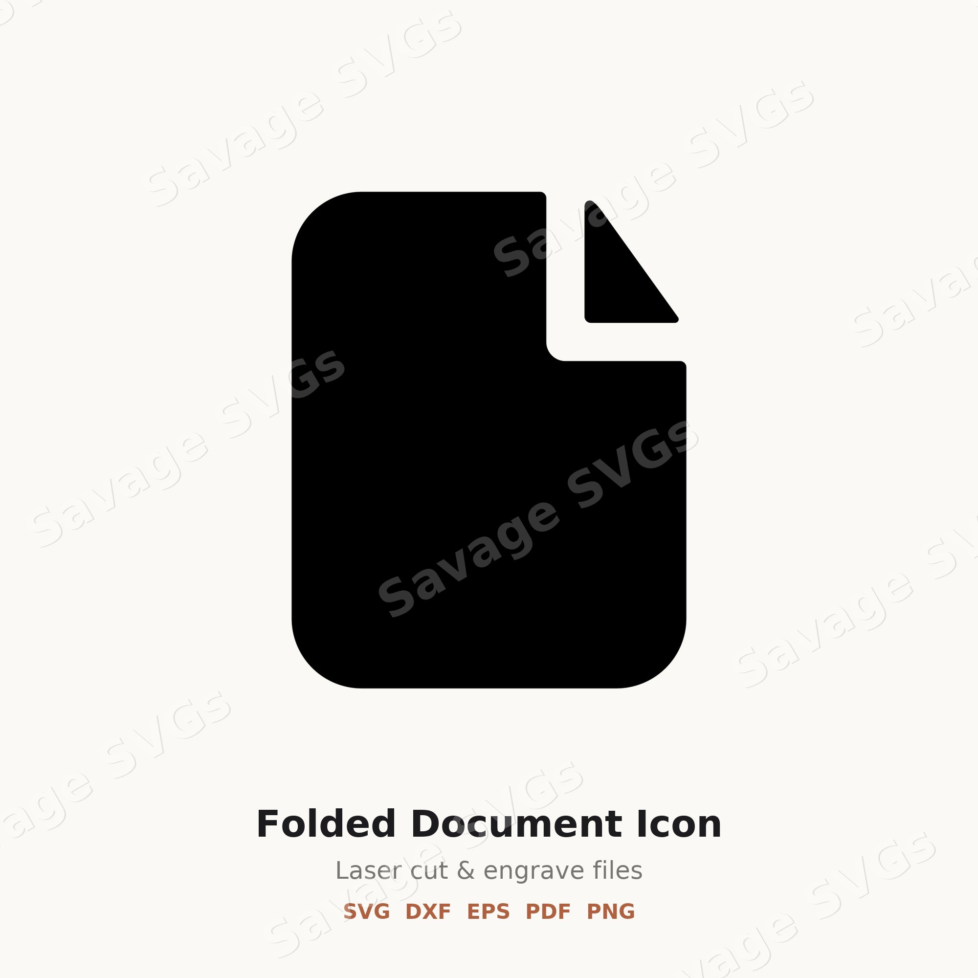 Folded Document Icon