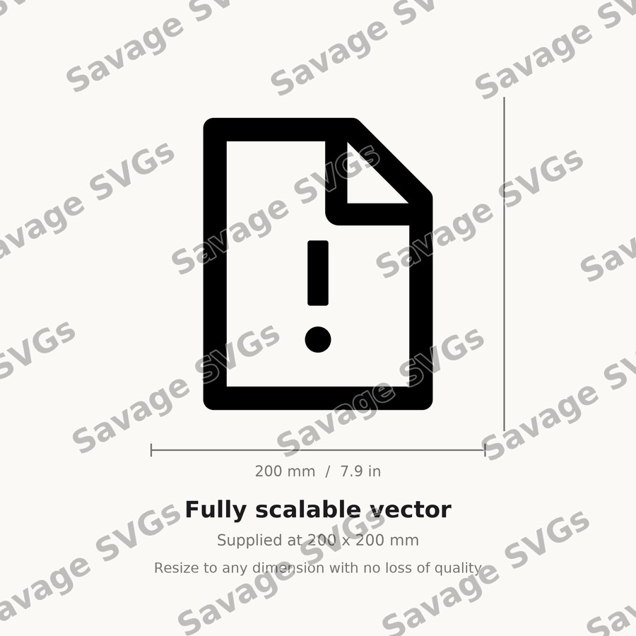 File Warning Icon