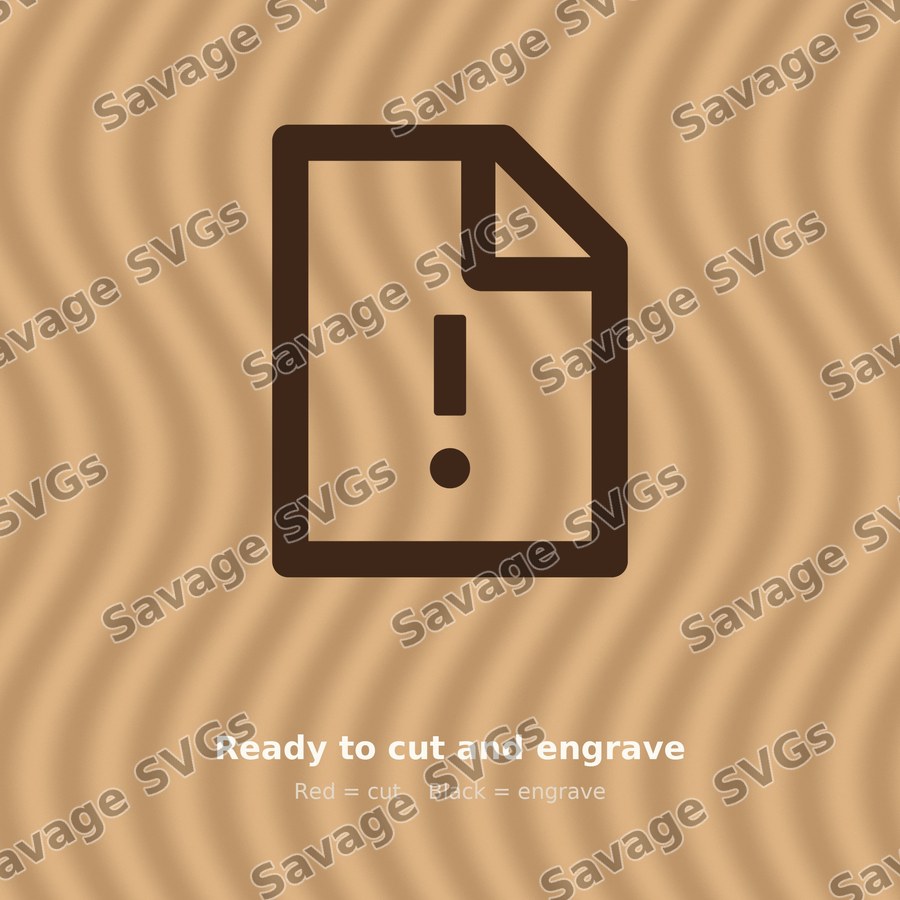 File Warning Icon
