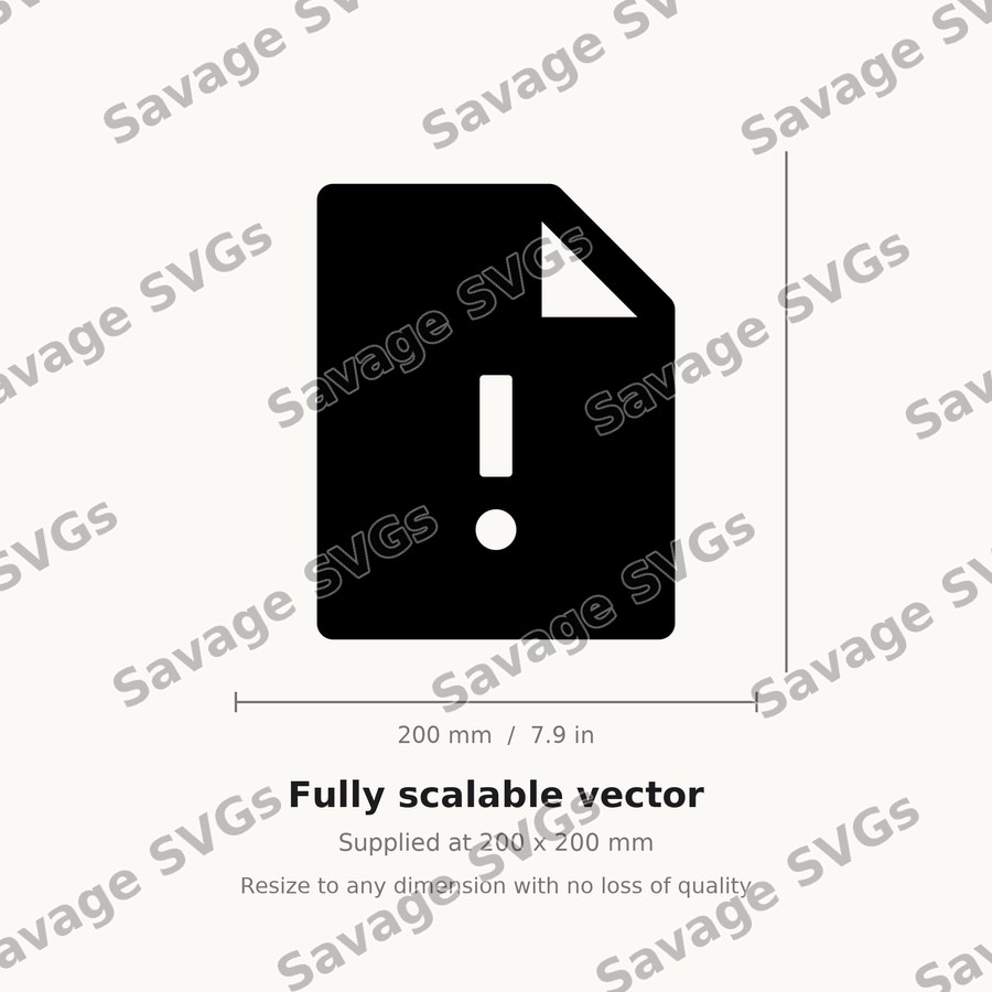 File Warning Icon