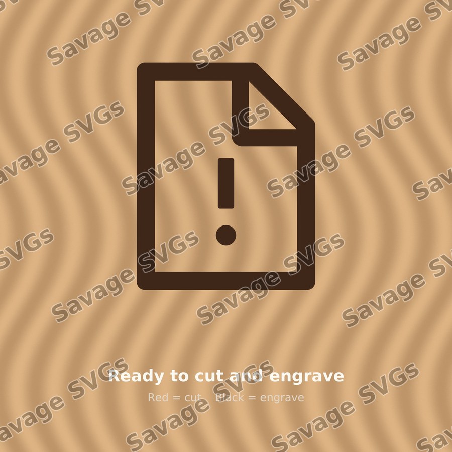 File Warning Icon