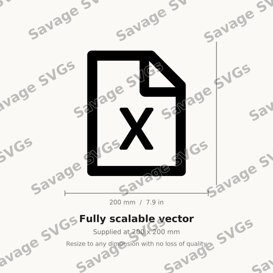 File With X Icon