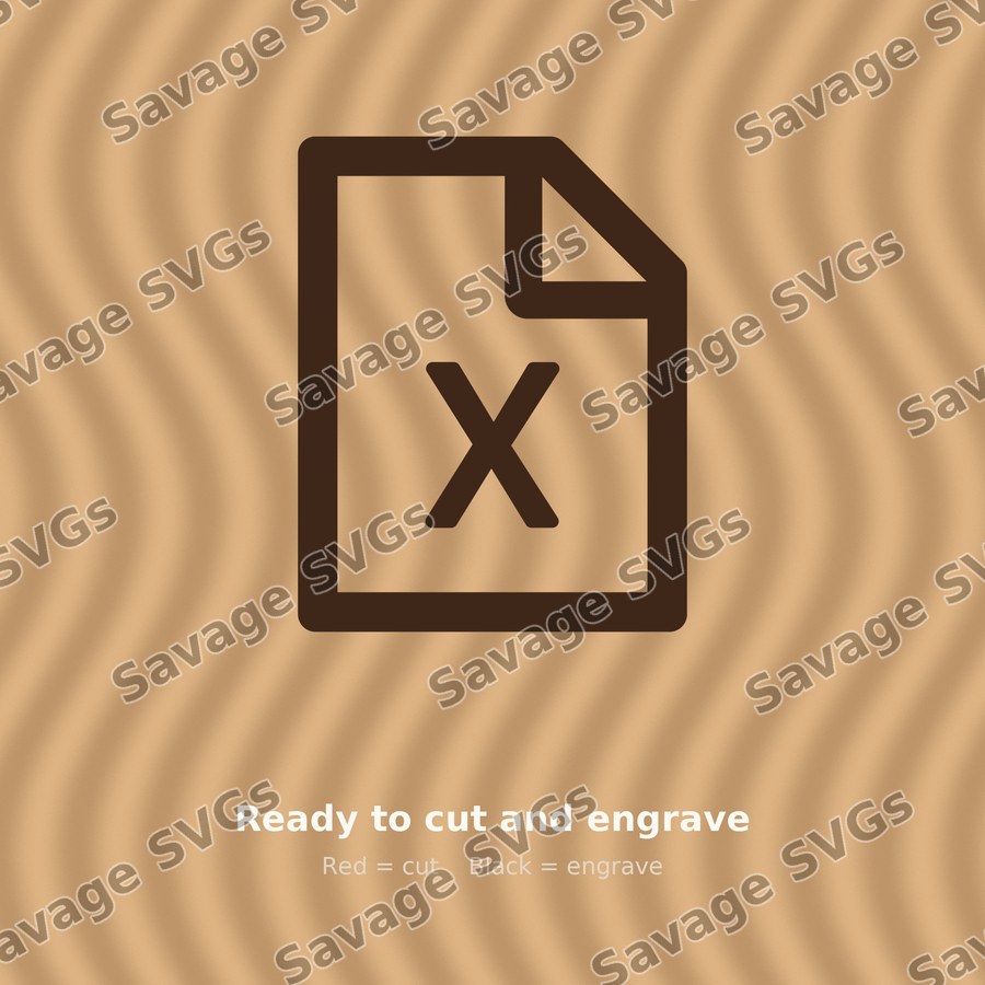 File With X Icon
