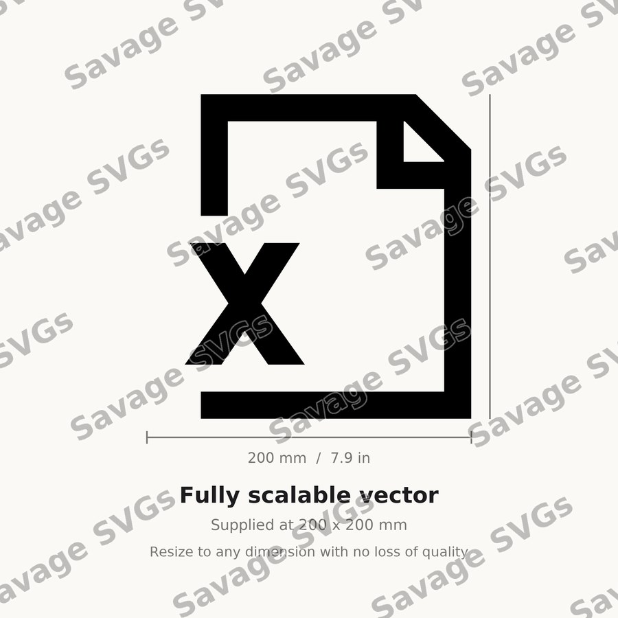 File With X Icon