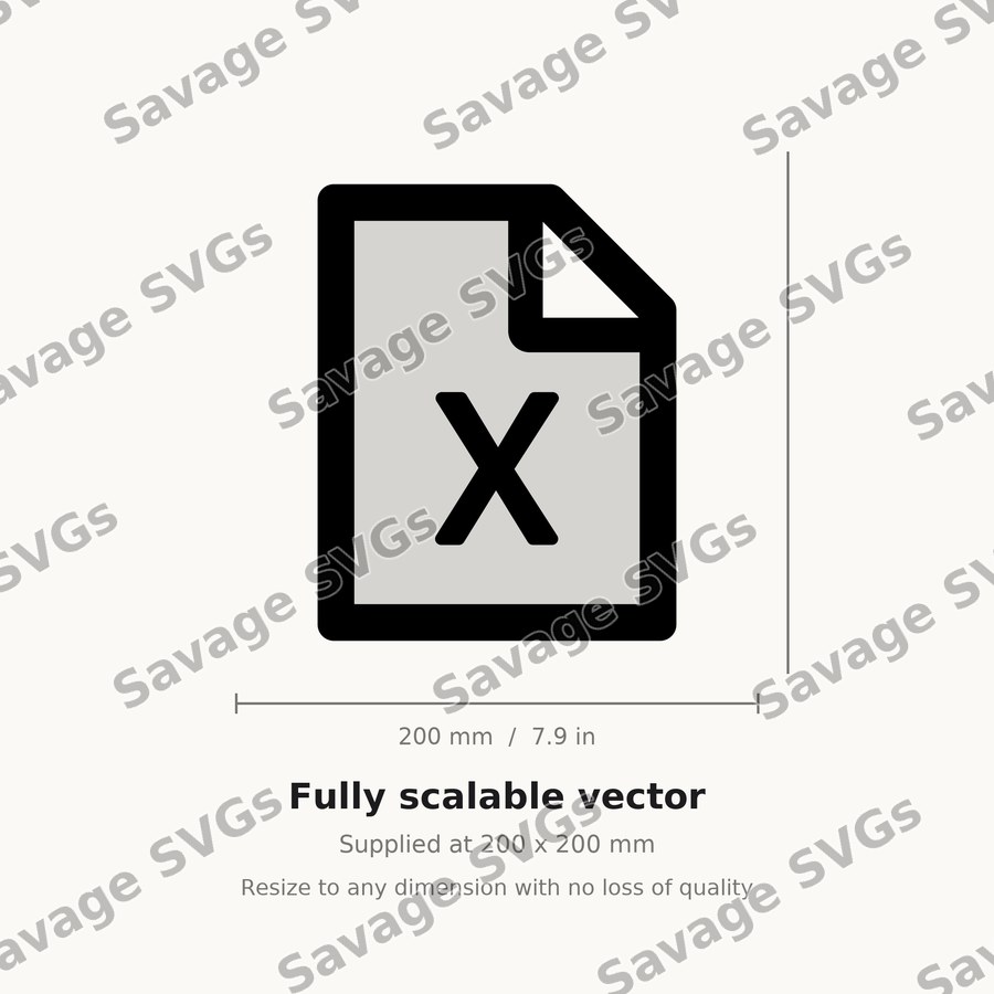 File With X Icon